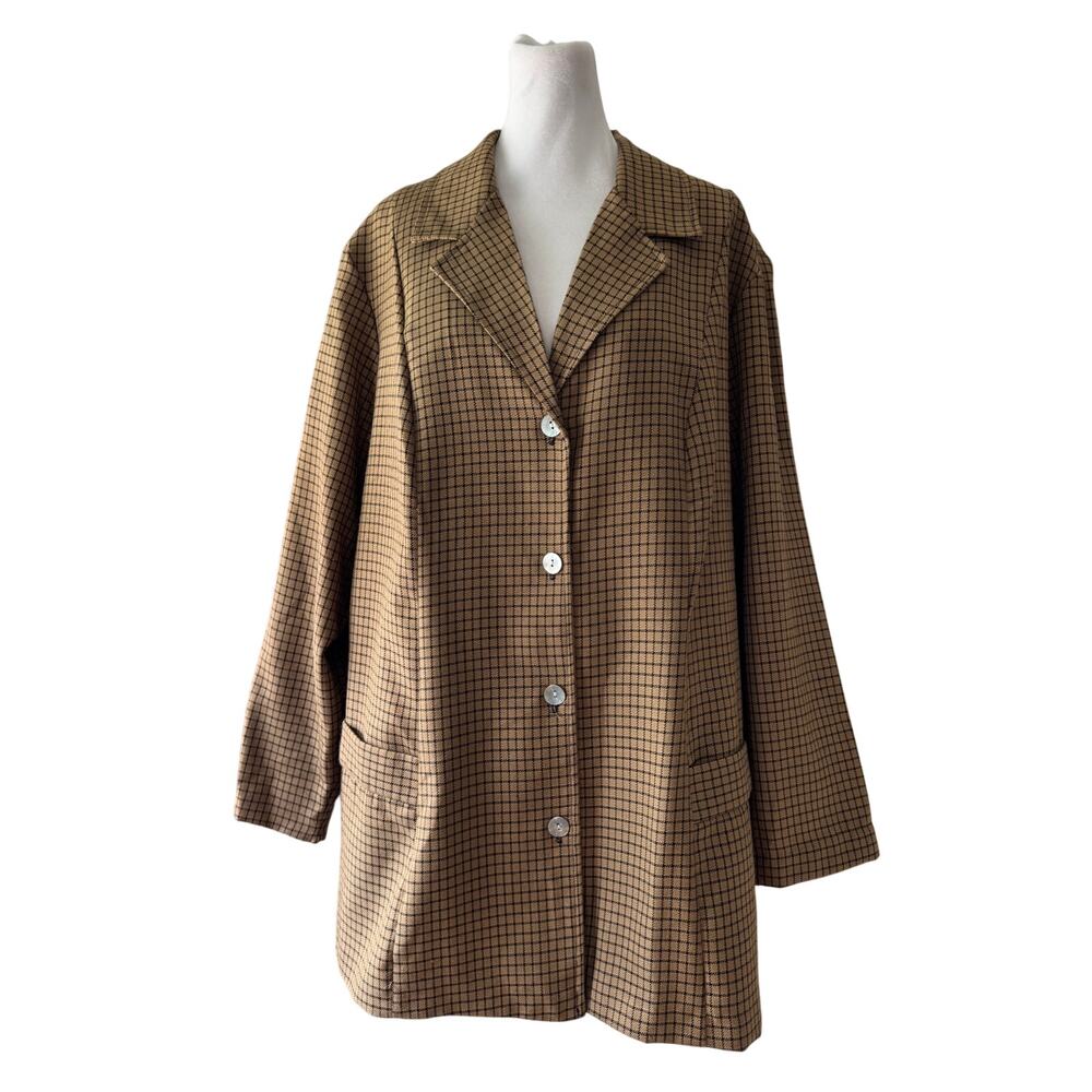 Vintage ‘90s Betsy’s Things Tan Lightweight Single Breasted Blazer